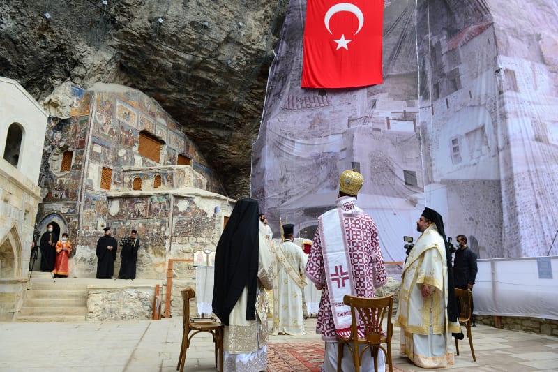 Mass held in Turkey&#8217;s newly restored Sümela Monastery