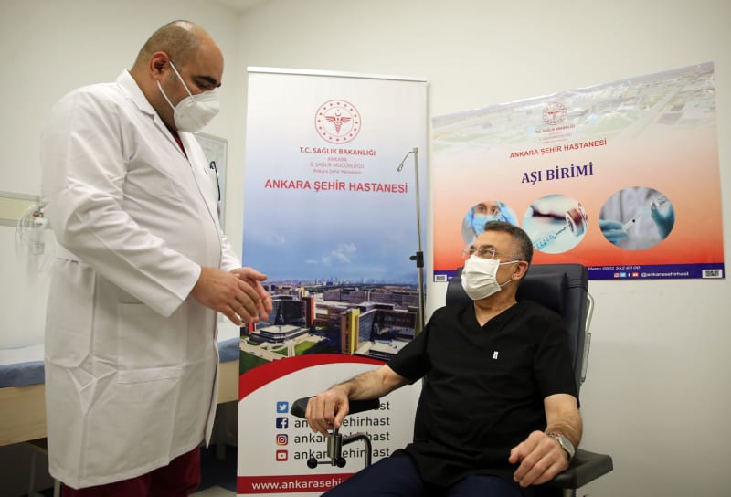 More than 110,000 health workers have received COVID-19 vaccine shots in Istanbul