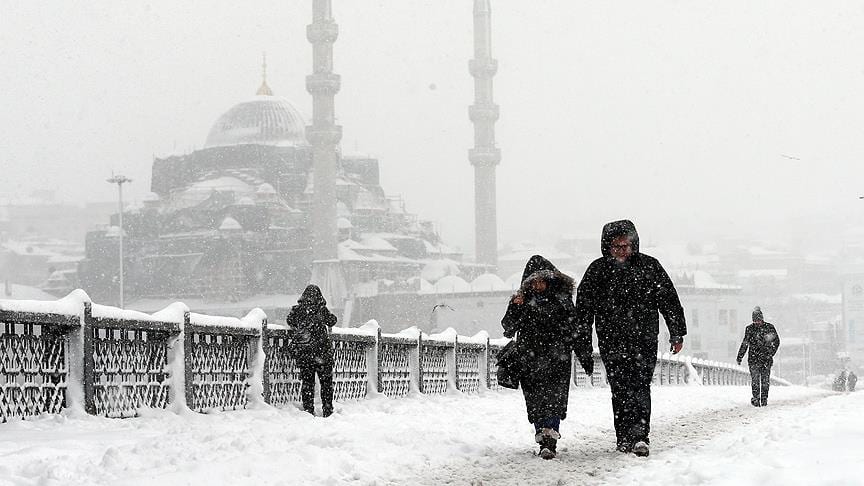 4-day snowfall expected in Istanbul as temperatures drop