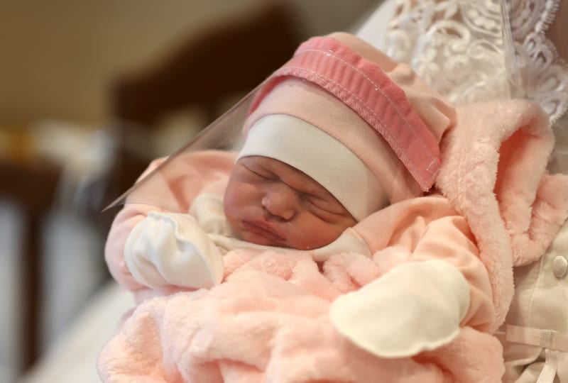 Turkish hospital makes face shields for newborns