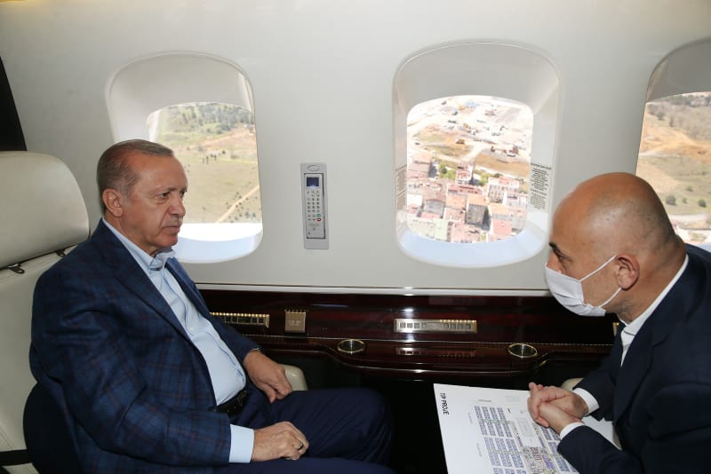 Президент Эрдоган ознакомился со стройкой больниц для больных COVID-19