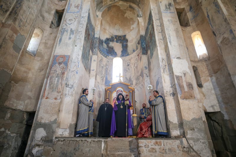 Annual service held at Turkey&#8217;s Akdamar Church amid pandemic
