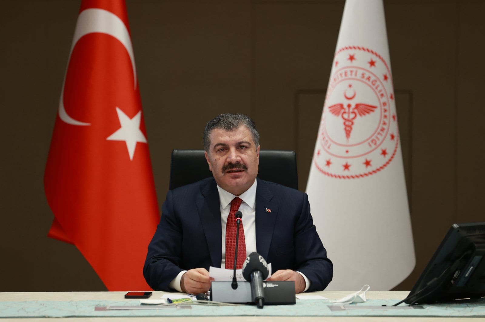 Turkish Health Minister Koca says Ankara continues to monitor virus mutation
