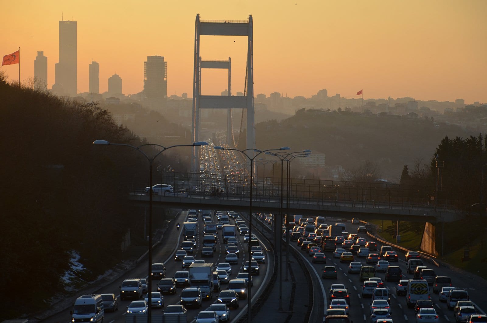 Istanbul traffic returns despite coronavirus pandemic
