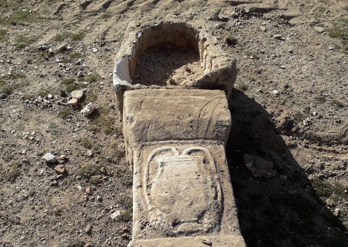 Строители обнаружили древний саркофаг на северо-западе Турции