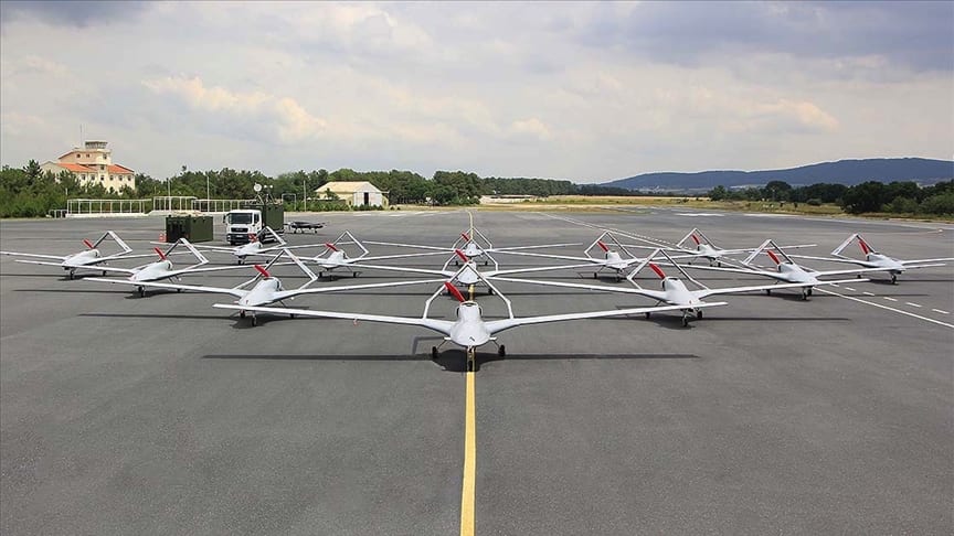 Turkey-made drones used in Azerbaijani military drill