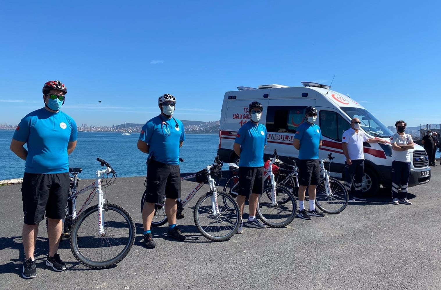 Turkey&#8217;s first bicycle ambulances put into service on Istanbul&#8217;s island