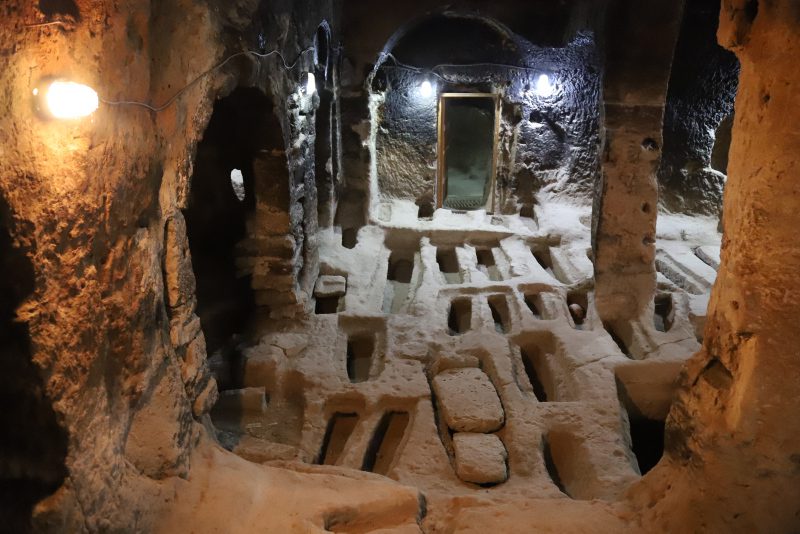 Подземный город Святого Меркурия в центральной Турции