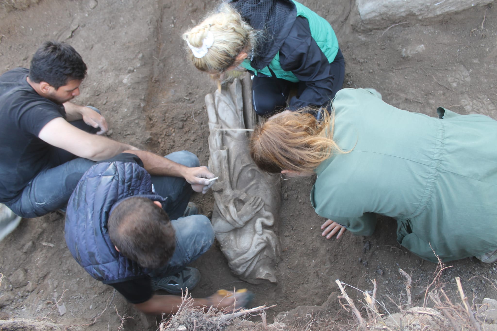 Ancient statue of the mythological goddess Hygieia unearthed in Turkey