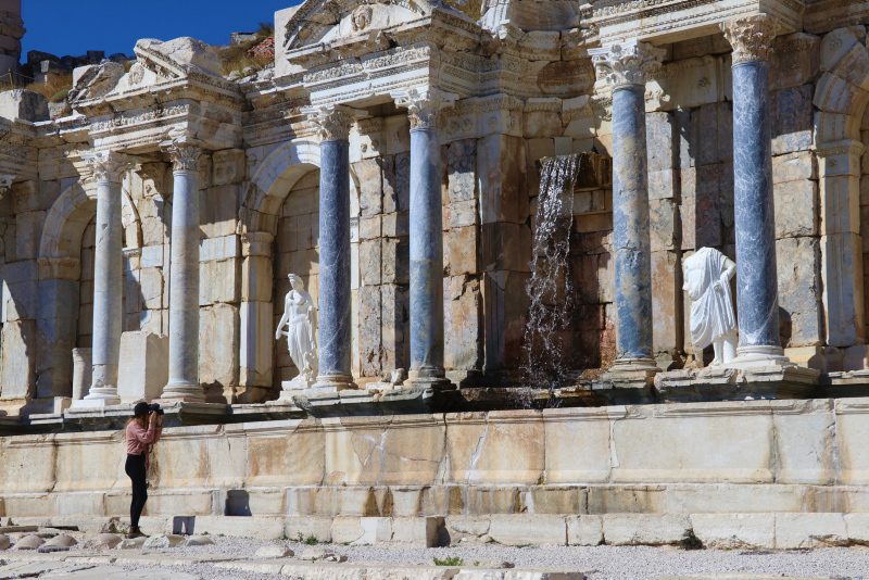 Number of tourists visiting Sagalassos in SW Turkey increases