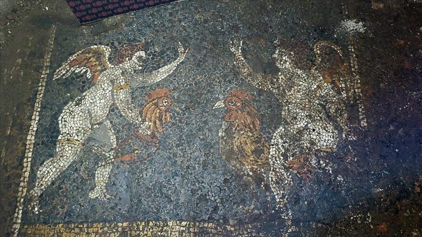 A 2,700-year-old mosaic thought to belong to a wealthy Roman was unearthed in western Turkey