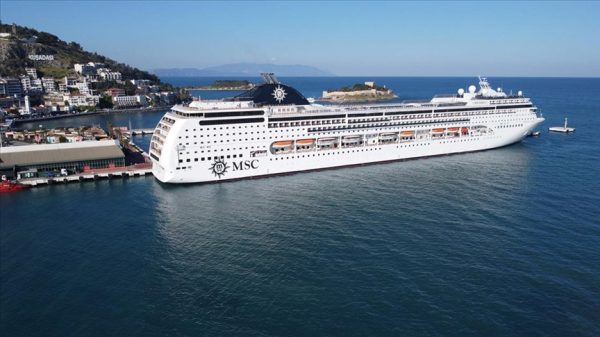 376,924 foreign tourists visited Türkiye on cruise ships in the first seven months of this year
